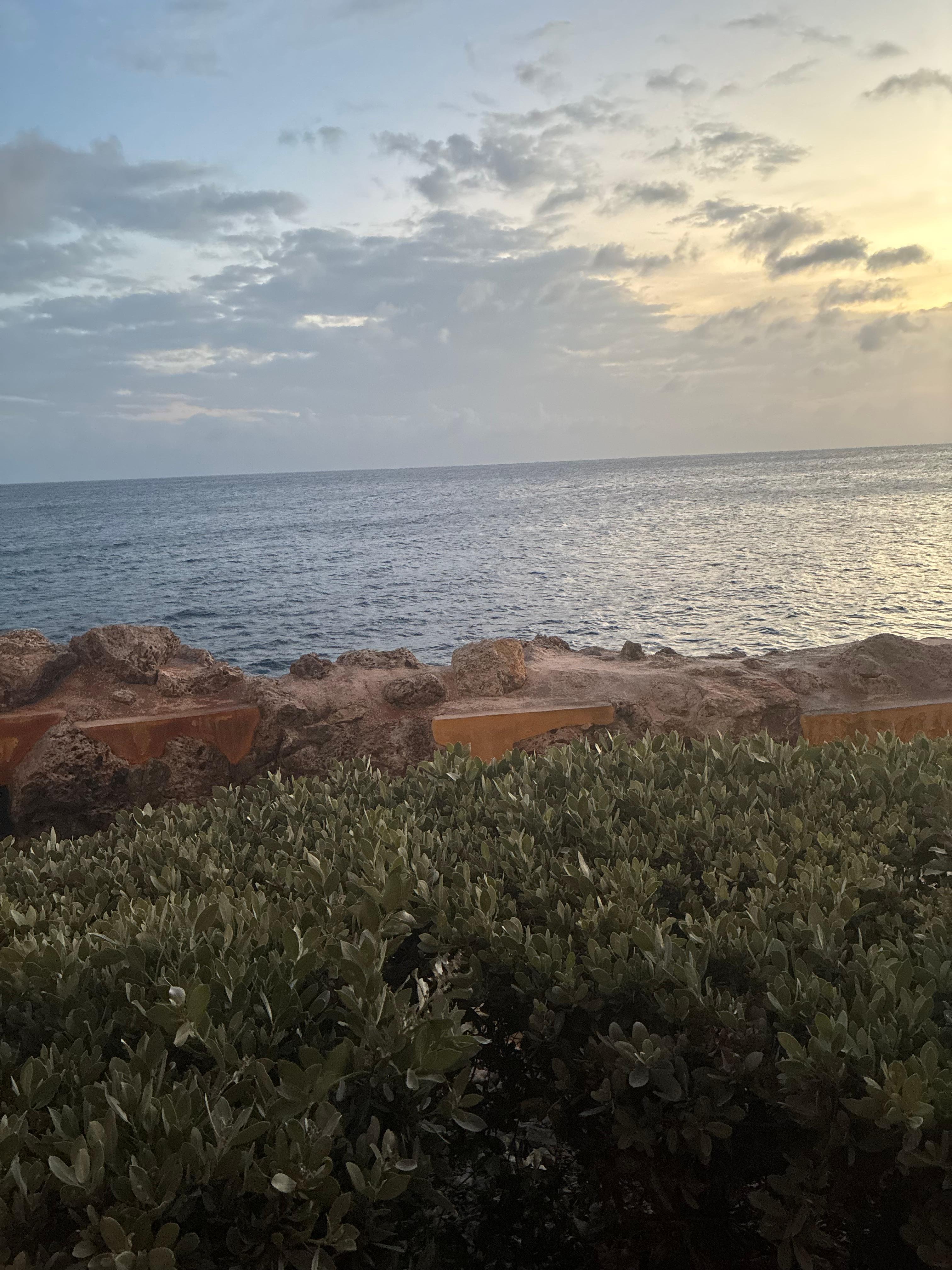 View from small balcony 