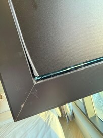 Broken glass behind there.