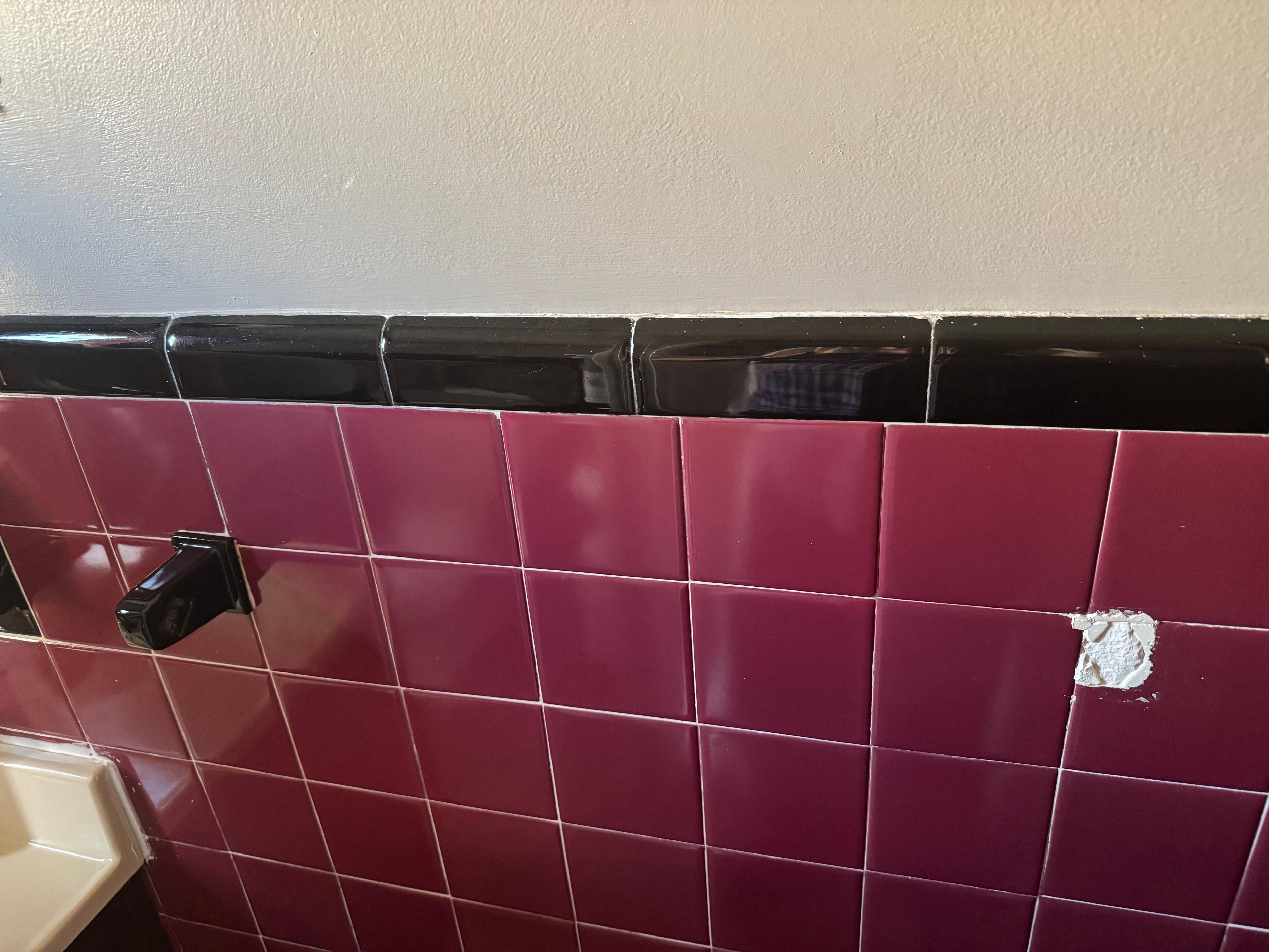Broken towel rack