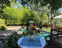 The backyard is a little piece of paradise!