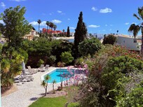 The pool and garden