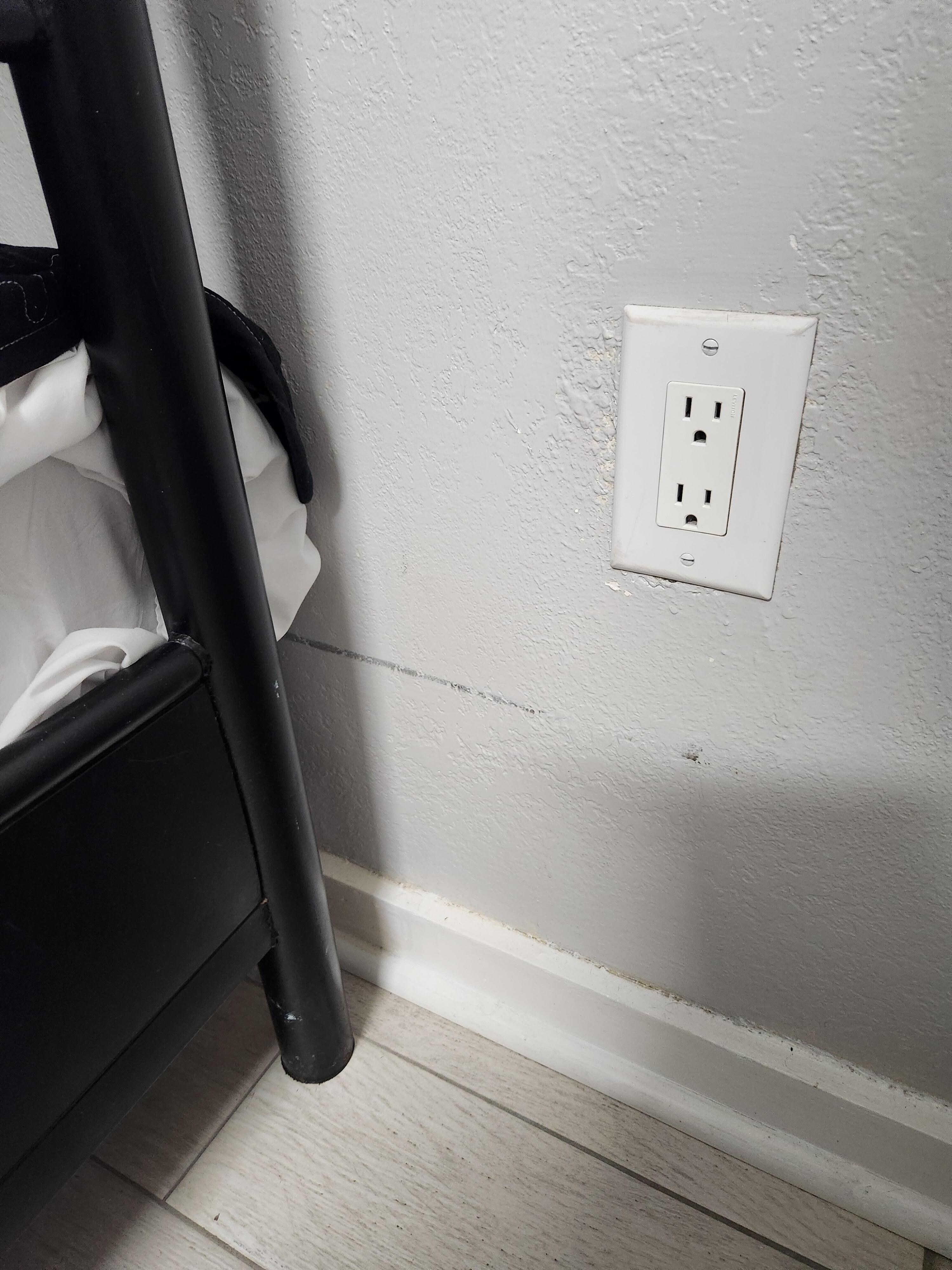 Walls not cleaned