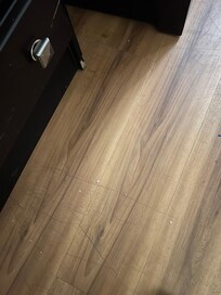Dirt on floors not cleaned before hand