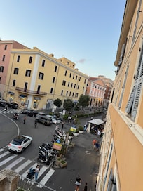 View from room to shopping square