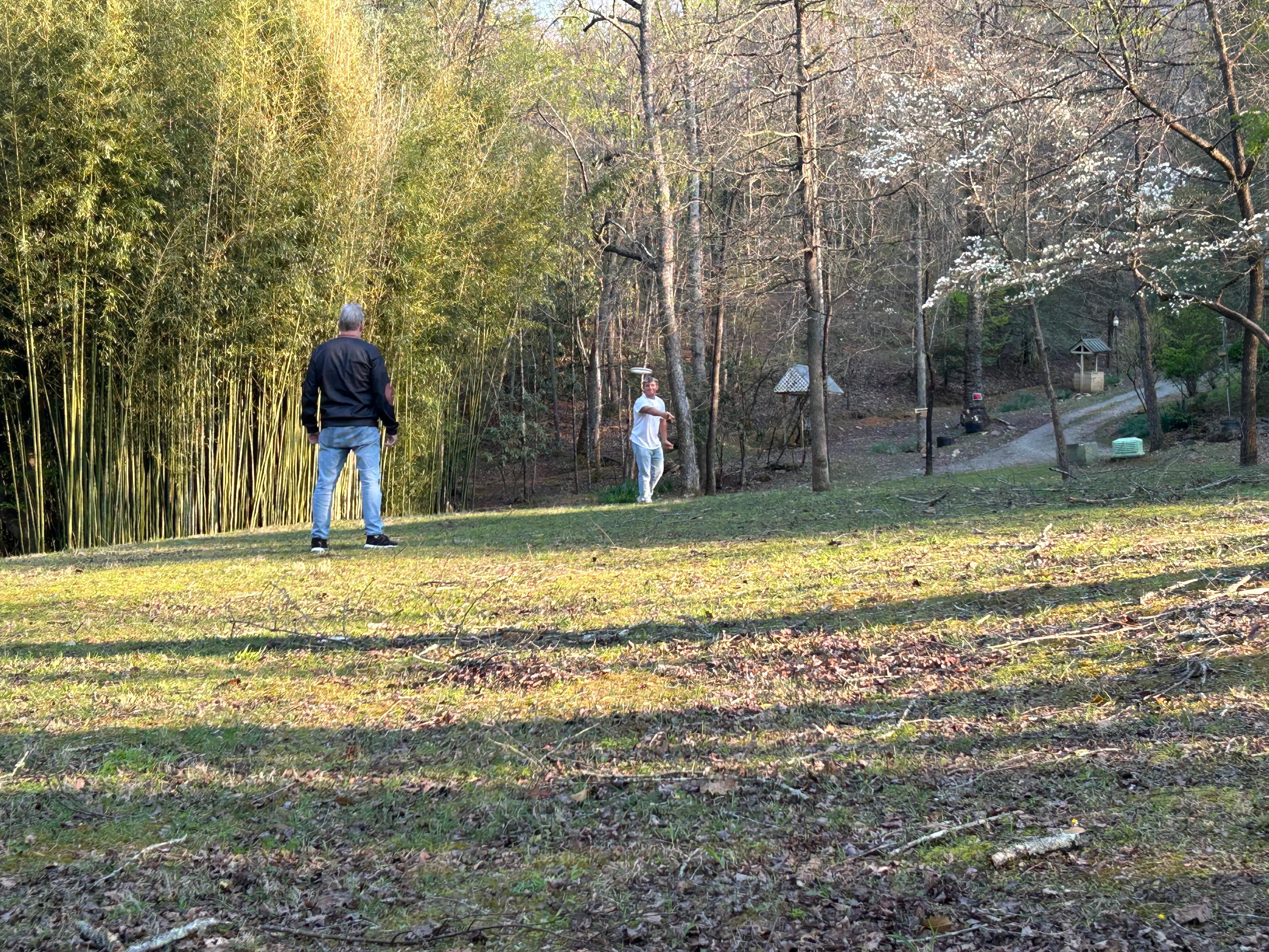 Great area for playing frisbee and bocce ball