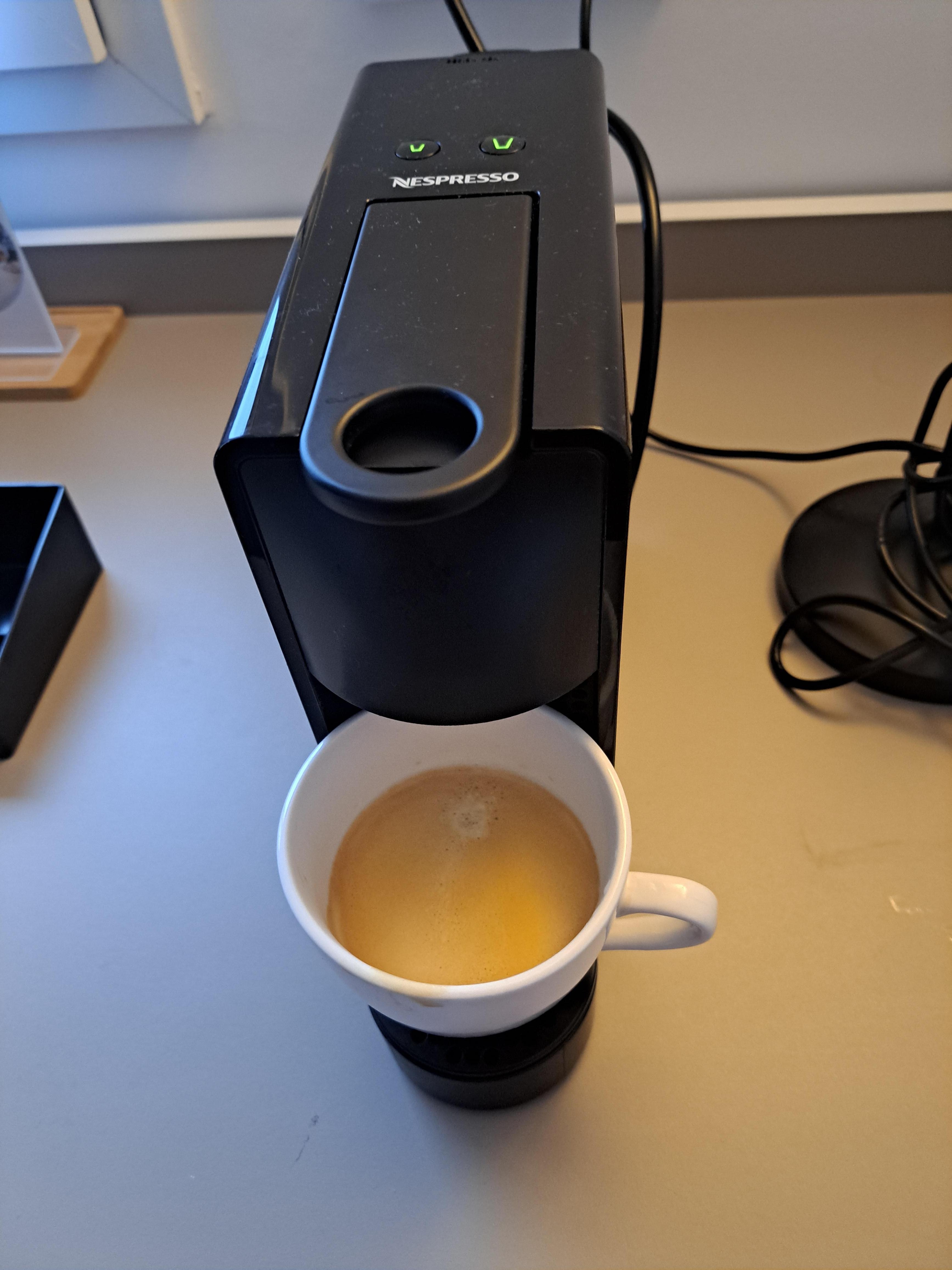 En kaffekapsel och tepåsar för varje dag!