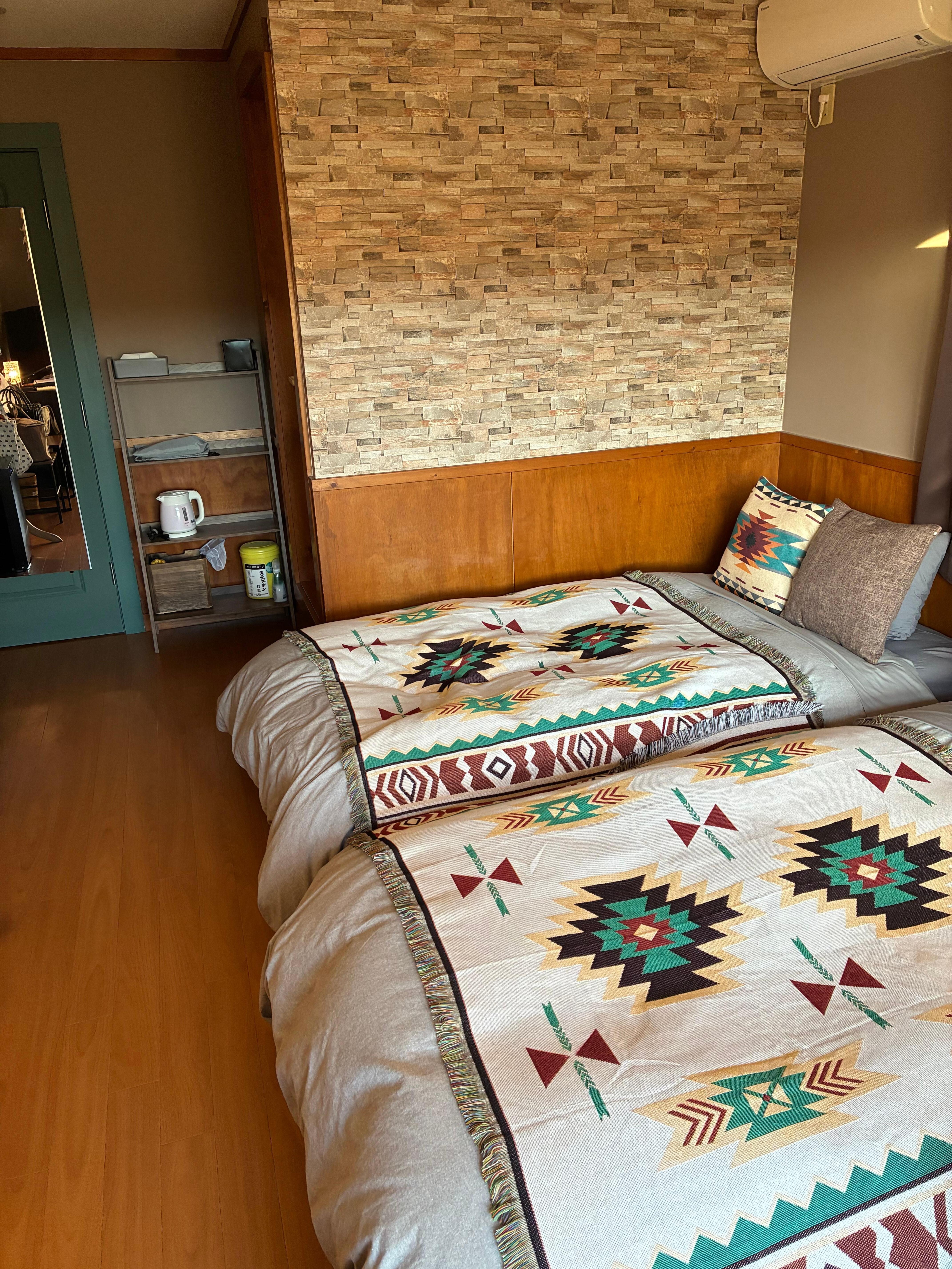 部屋は清潔感があり、内装もとてもかわいかった