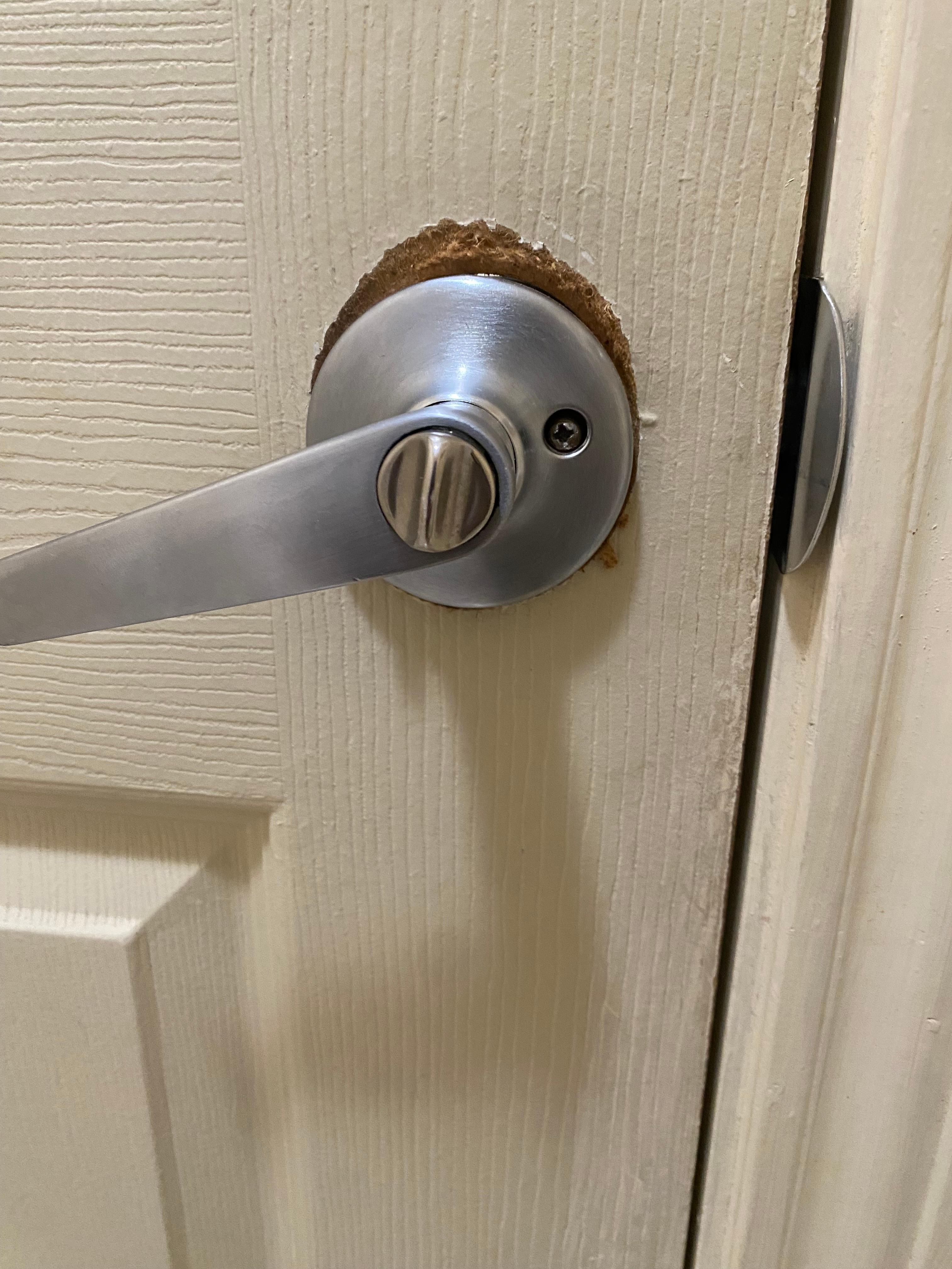 The other side of door . 