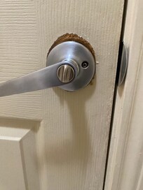 The other side of door .