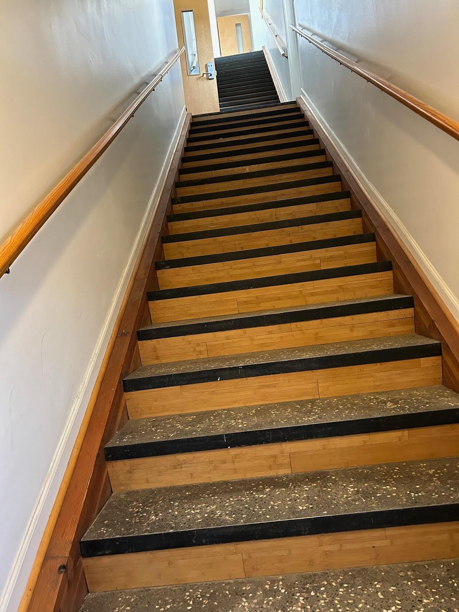 Stairs up from entryway