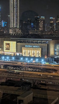 View from hotel window and the mall is across the street