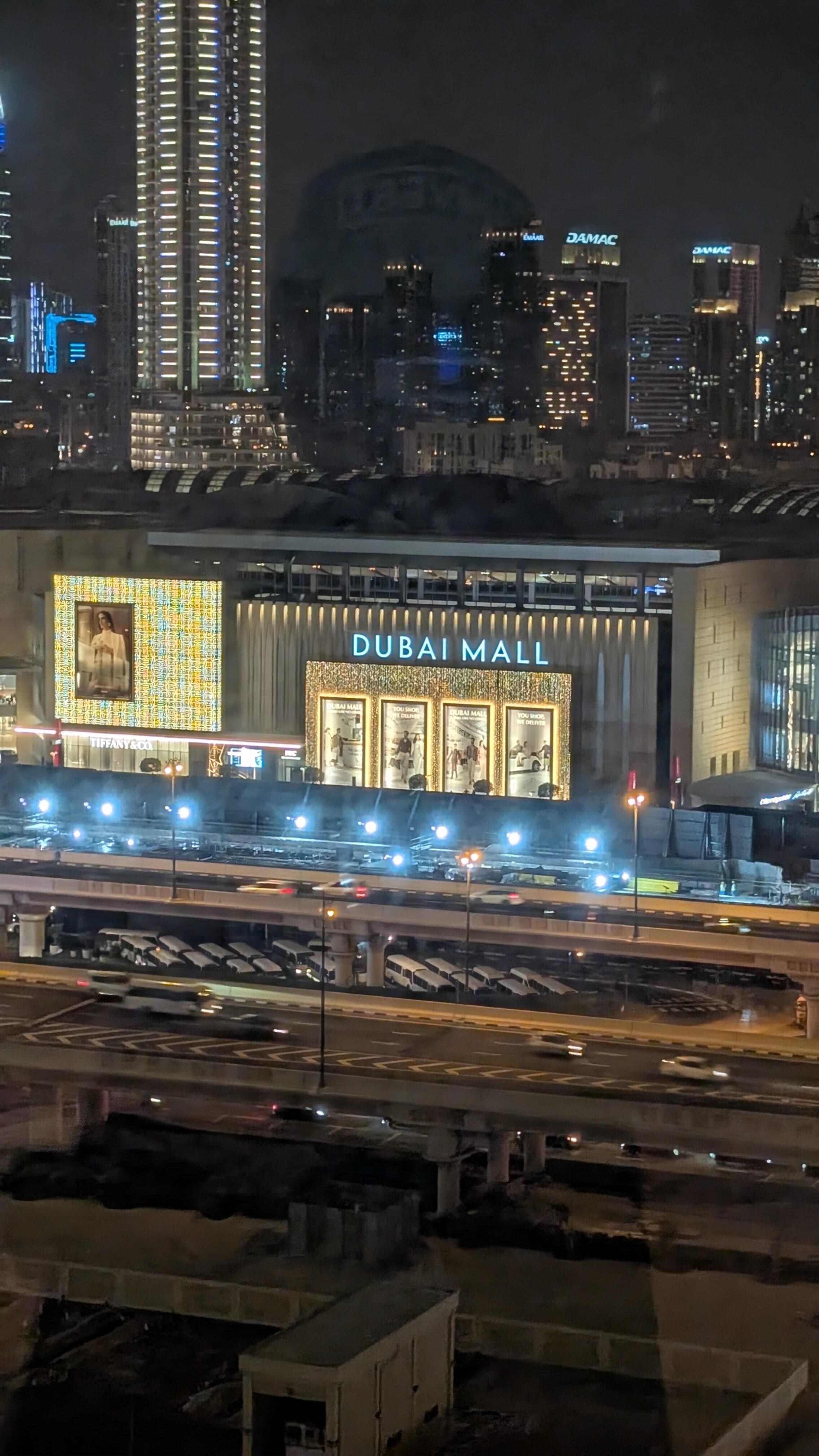 View from hotel window and the mall is across the street 