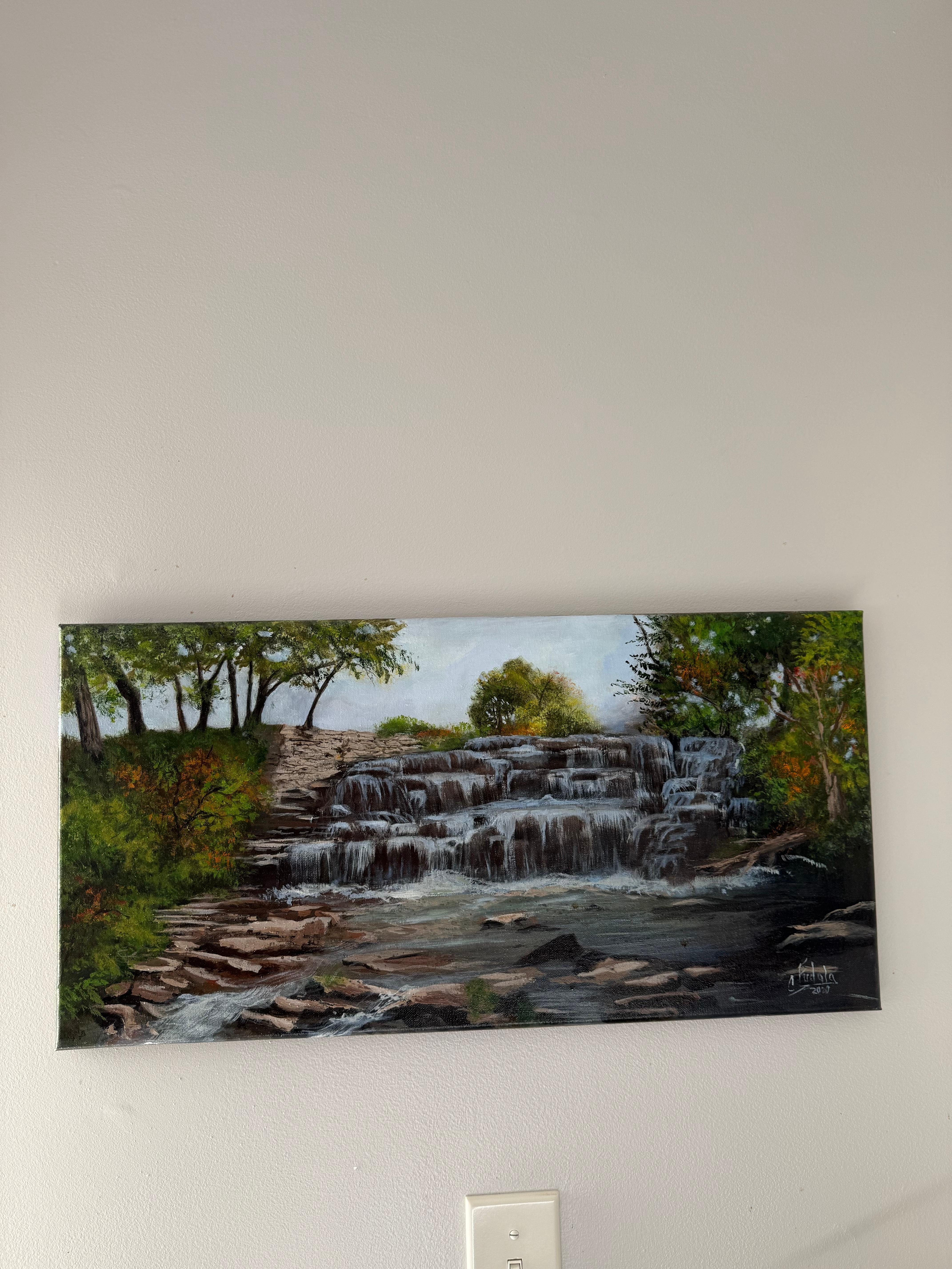 Painting of Glen Falls Park