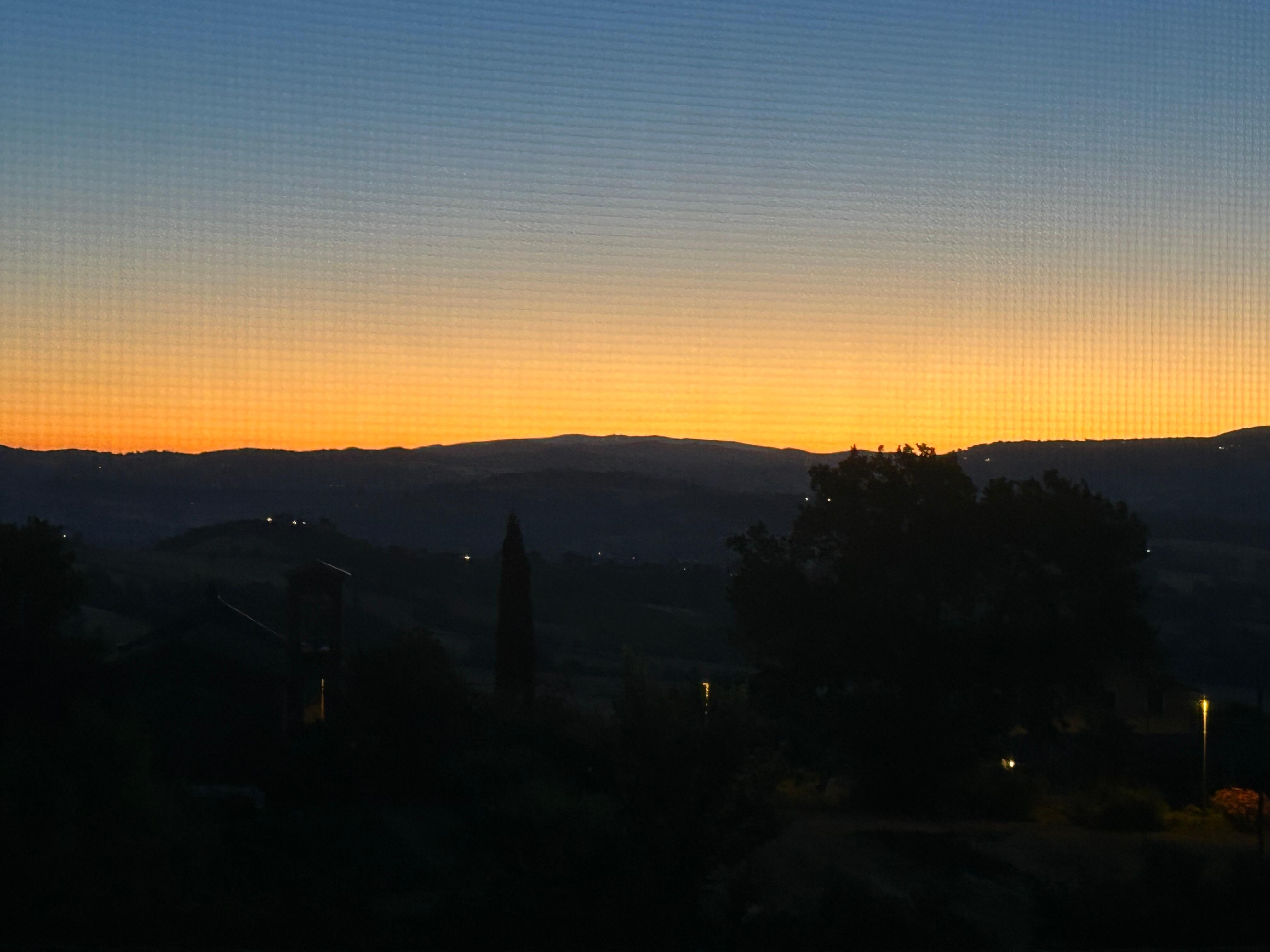 Dawn from our bedroom window 