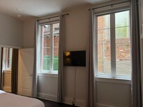 Outer master bedroom wall to view patio