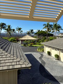 View from the front door. That’s a preserved lava flow in the driveway!