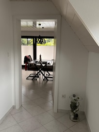 Uitzicht vanuit de hal.