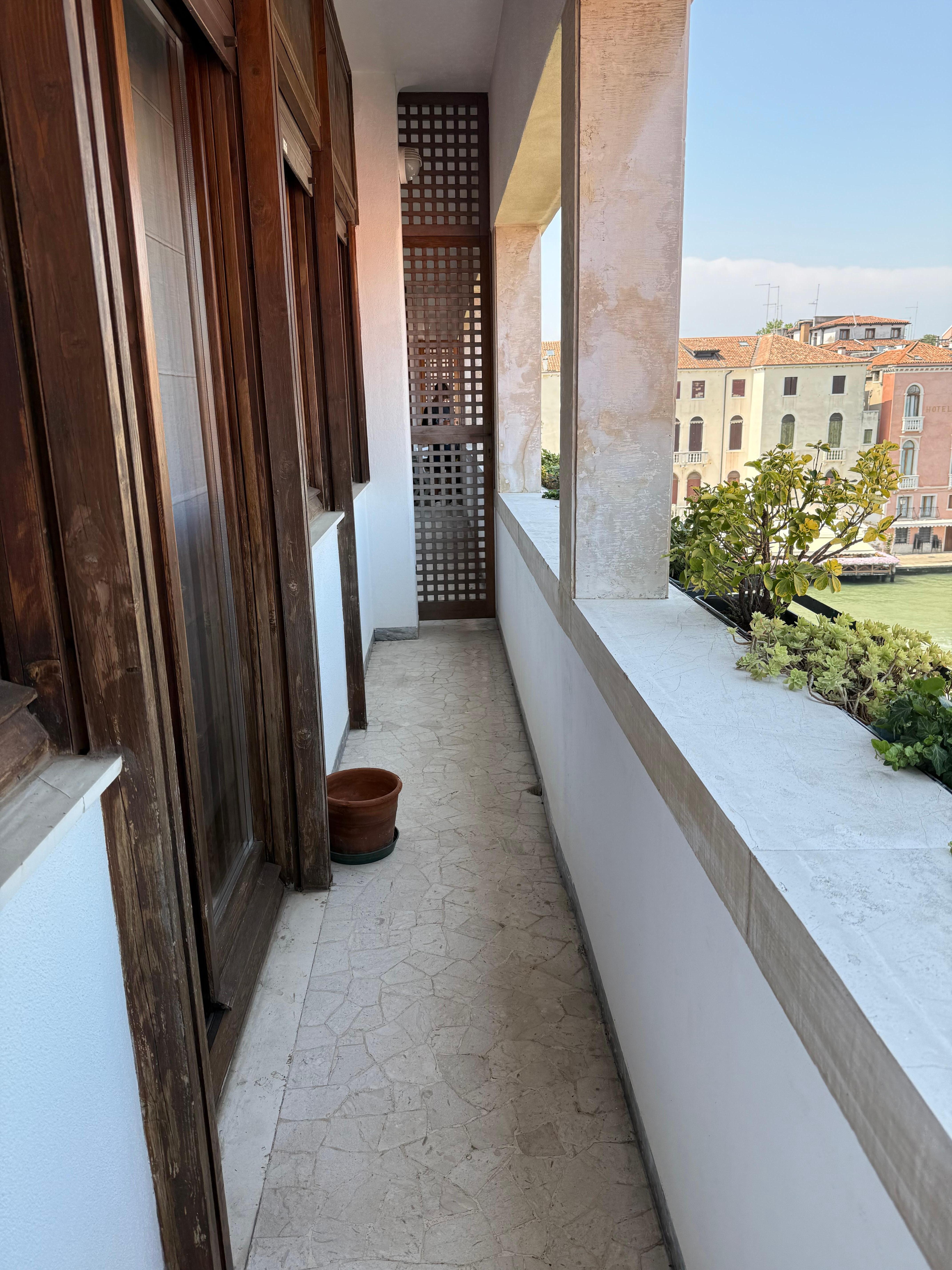 Half of the balcony