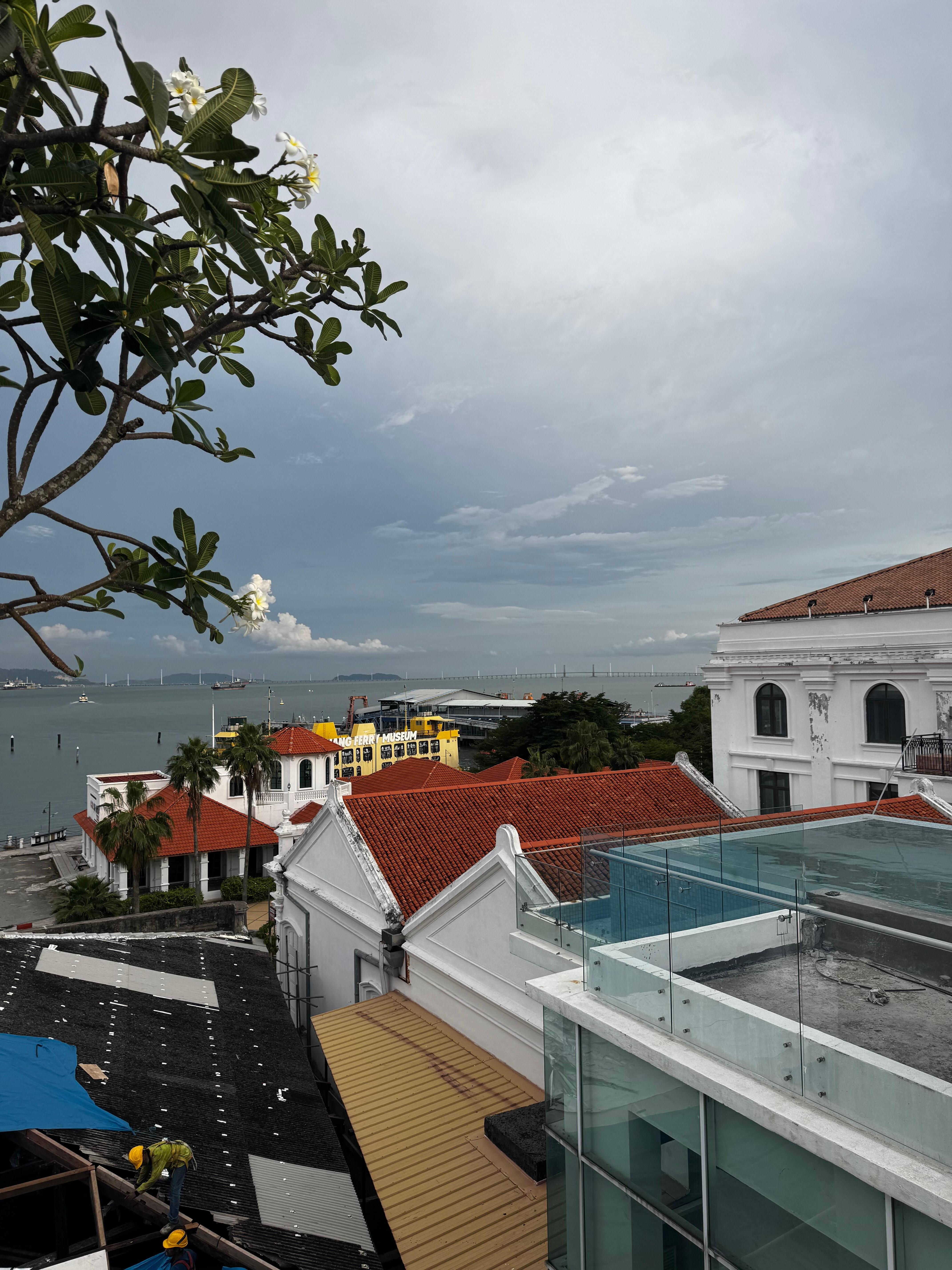 View from pool area