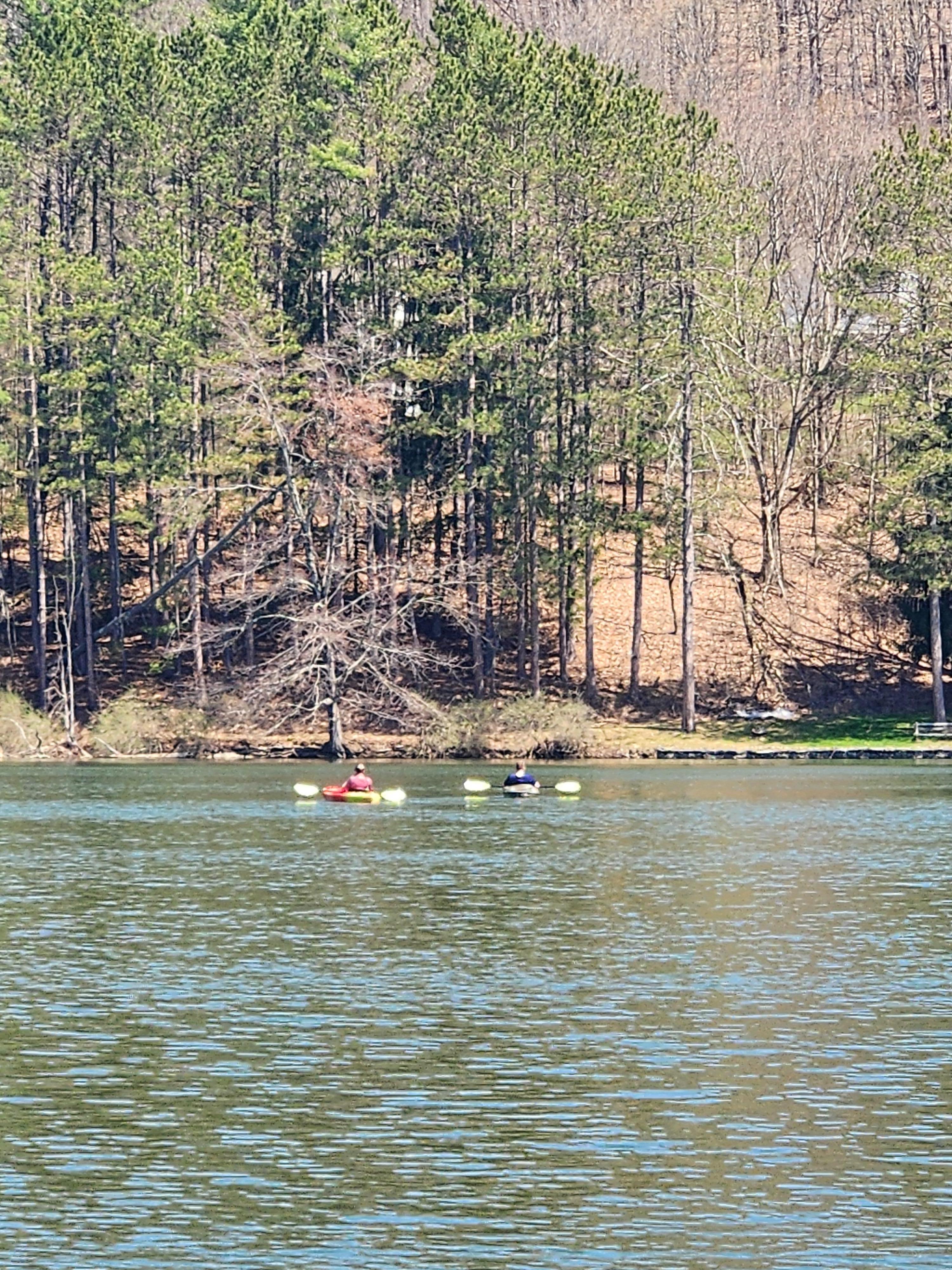 Kayaking off the dock