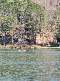 Kayaking off the dock