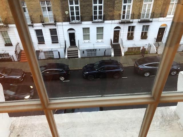 View from room to street.
3rd floor