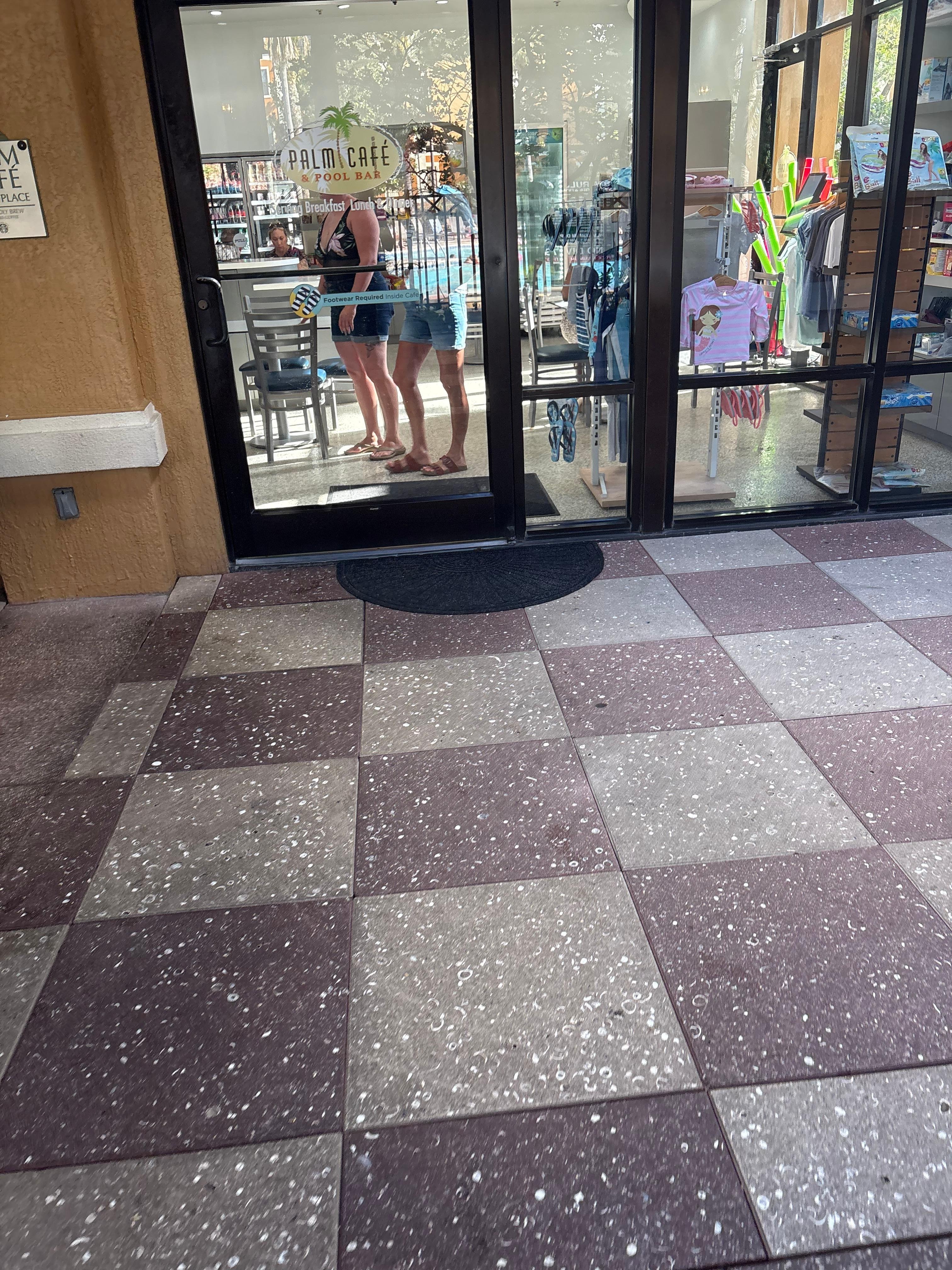 Entry way to Palm Cafe! Very clean outside and inside! 