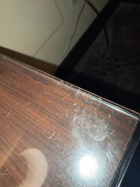 Dirty glass with substance?