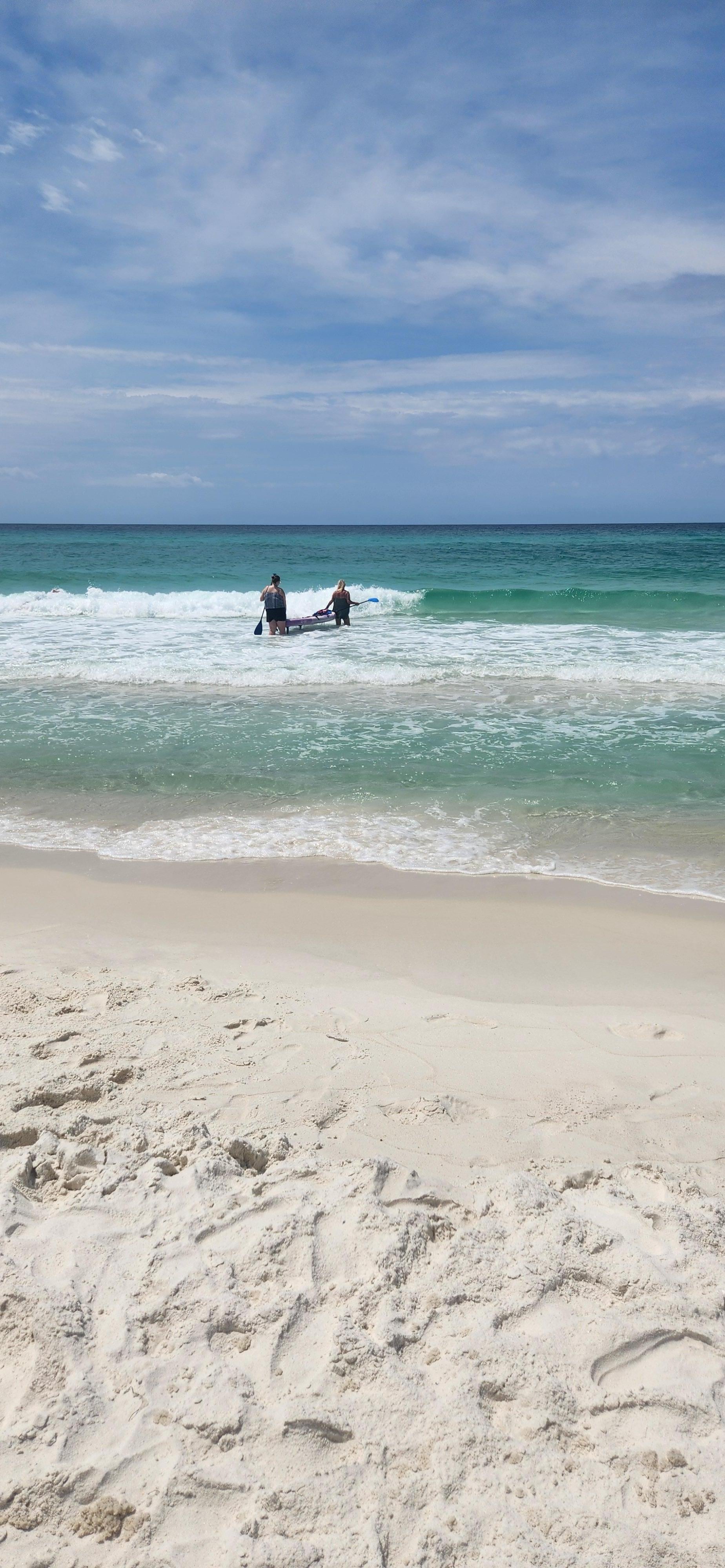 Beautiful beach steps away