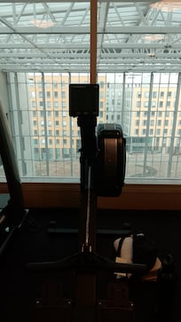 Blick aus dem Sportraum