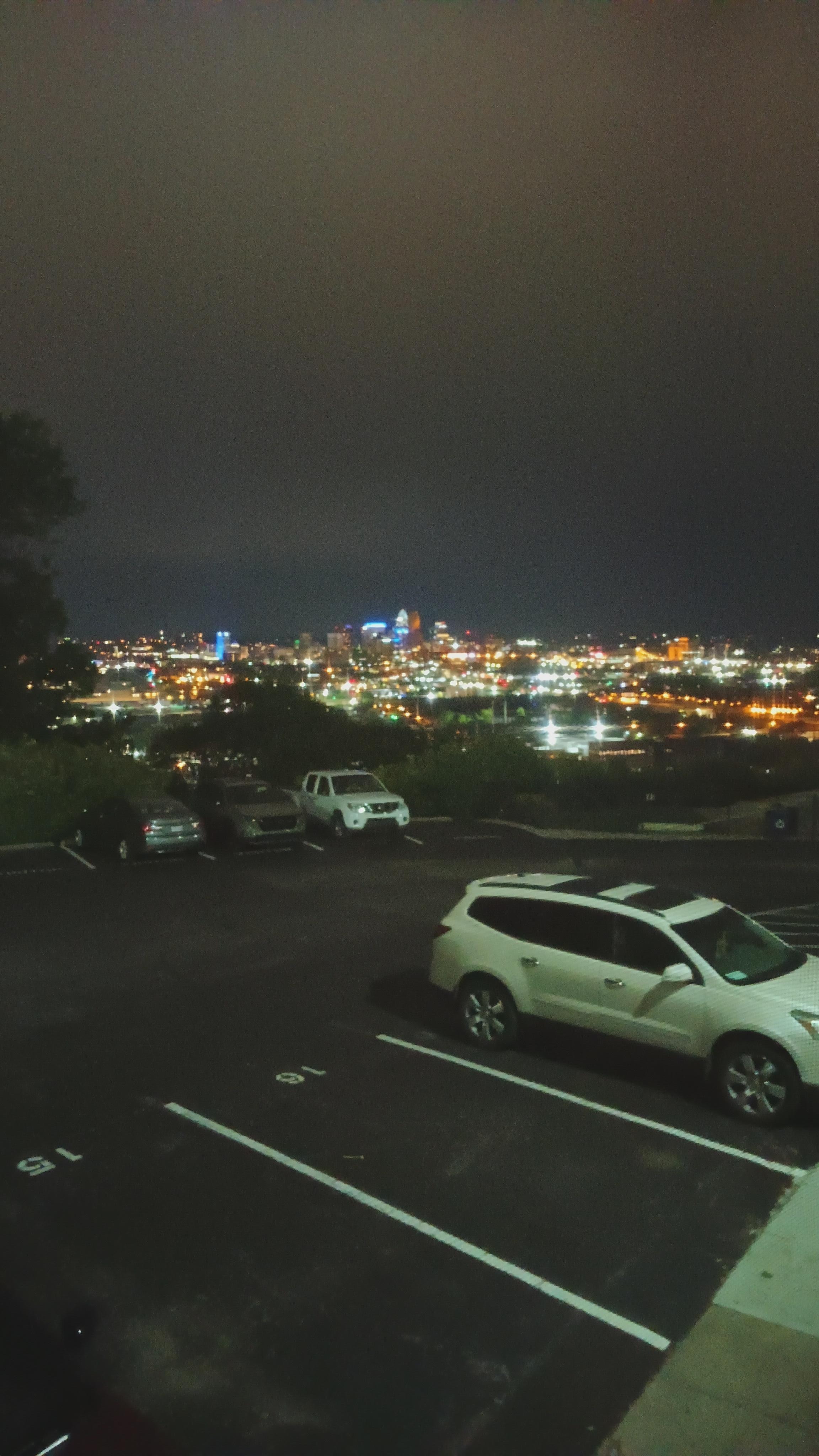 Night view off of the balcony 
