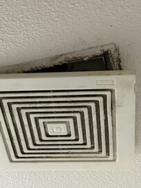 disgusting ceiling vent FALLING APART