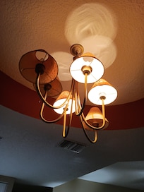 Lamps on dining table not working