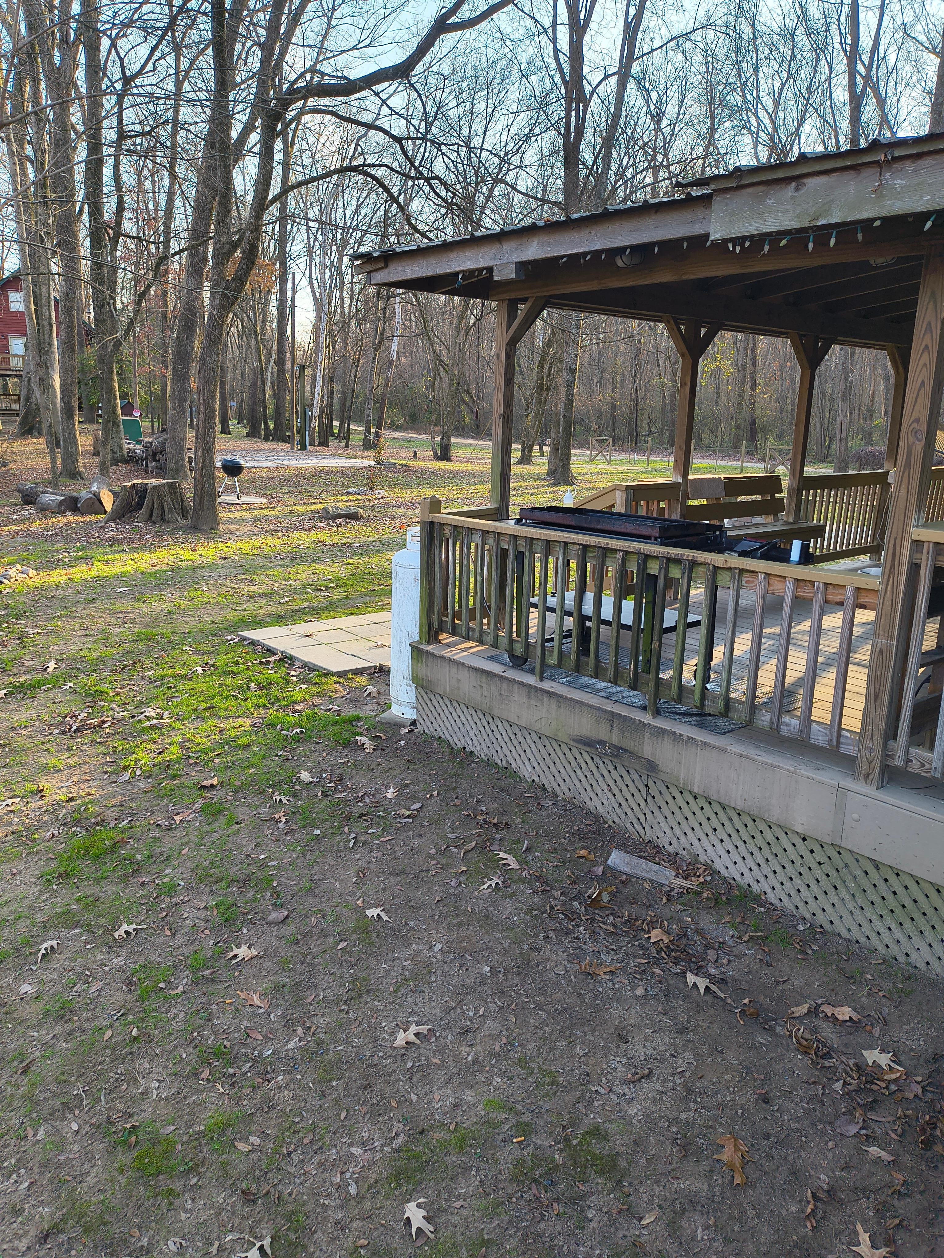 Bonfire pit with wood available for purchase 