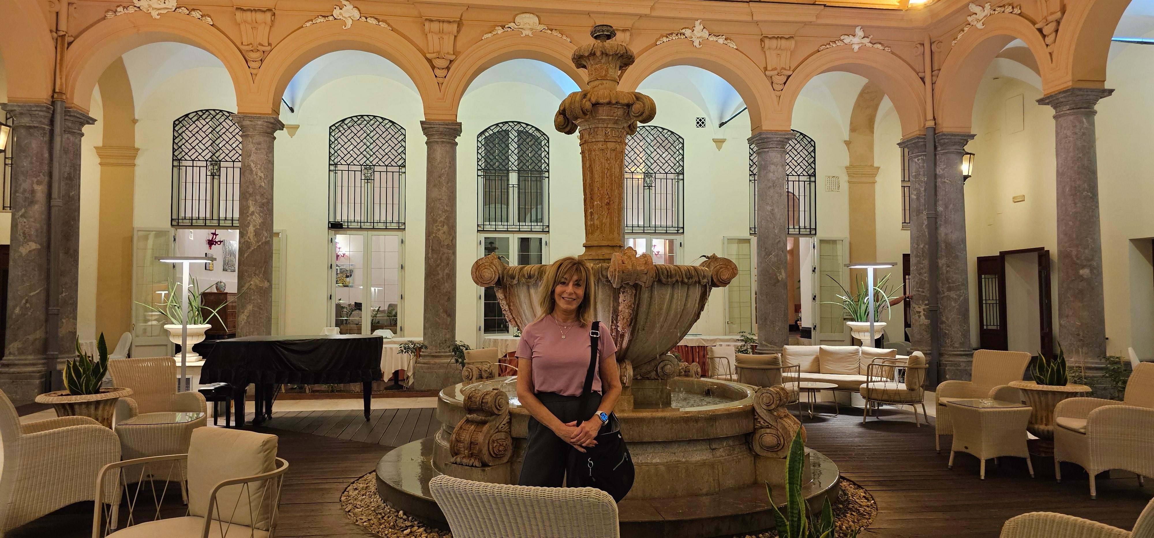 Center courtyard of hotel