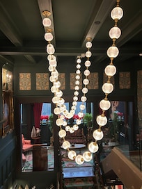 Hotel lobby chandelier