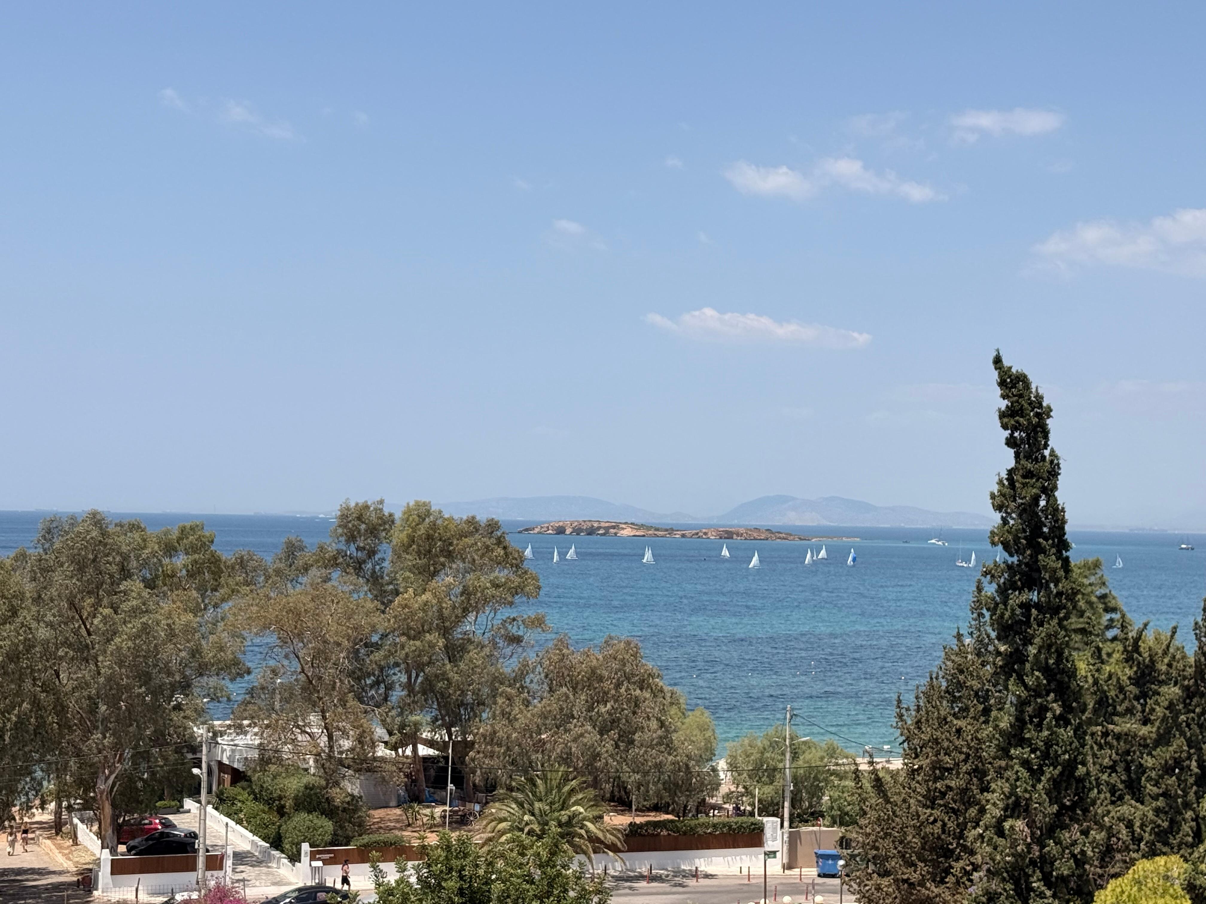 The view from our sea-facing balcony