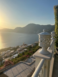 Looking down on the town of Praiano - and Positano