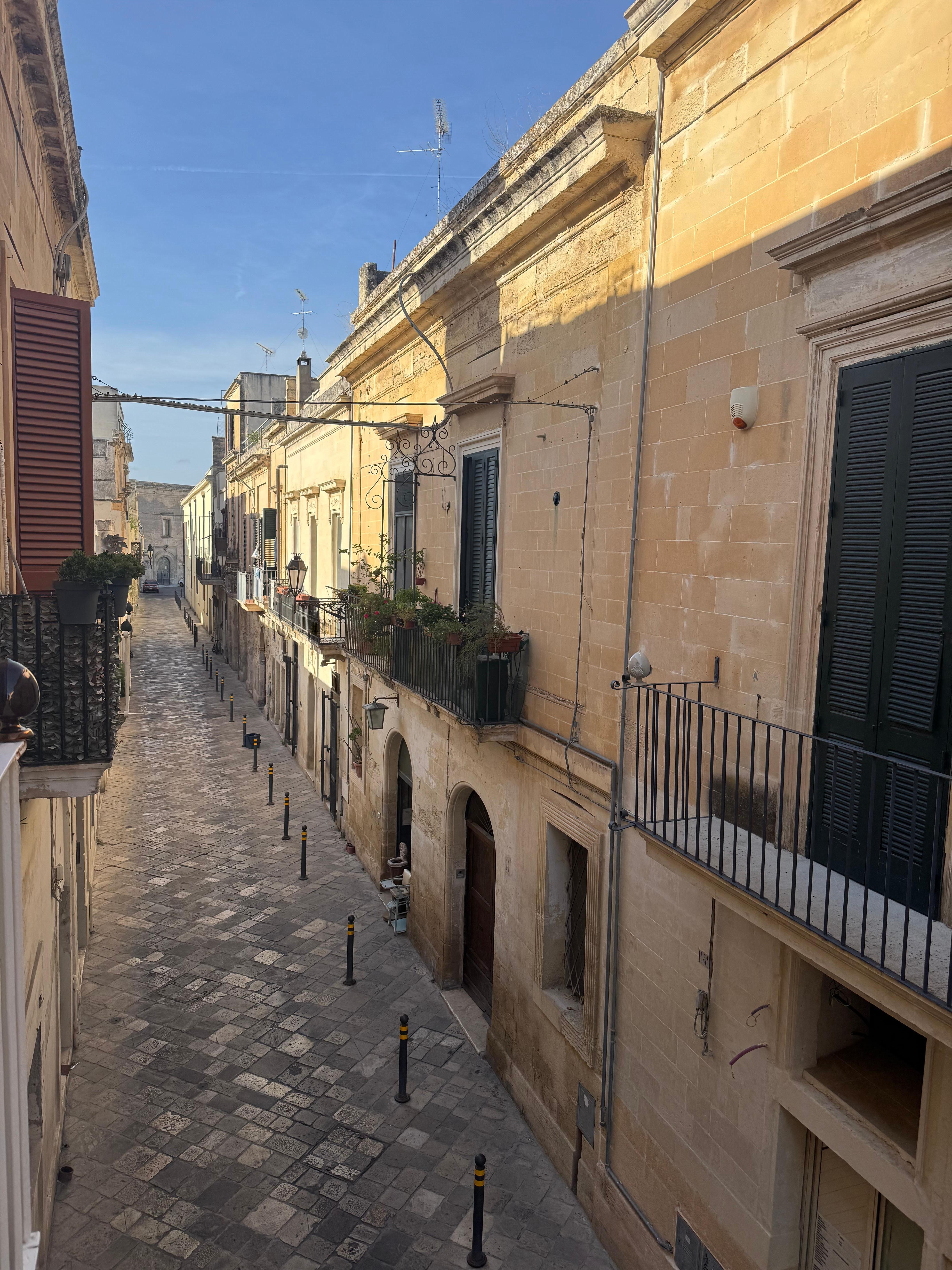 View of street from balcony
