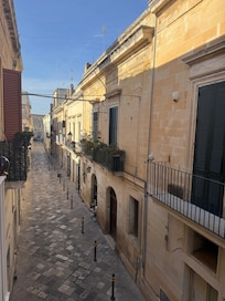 View of street from balcony