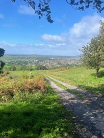 View towards Cheddar and the Levels