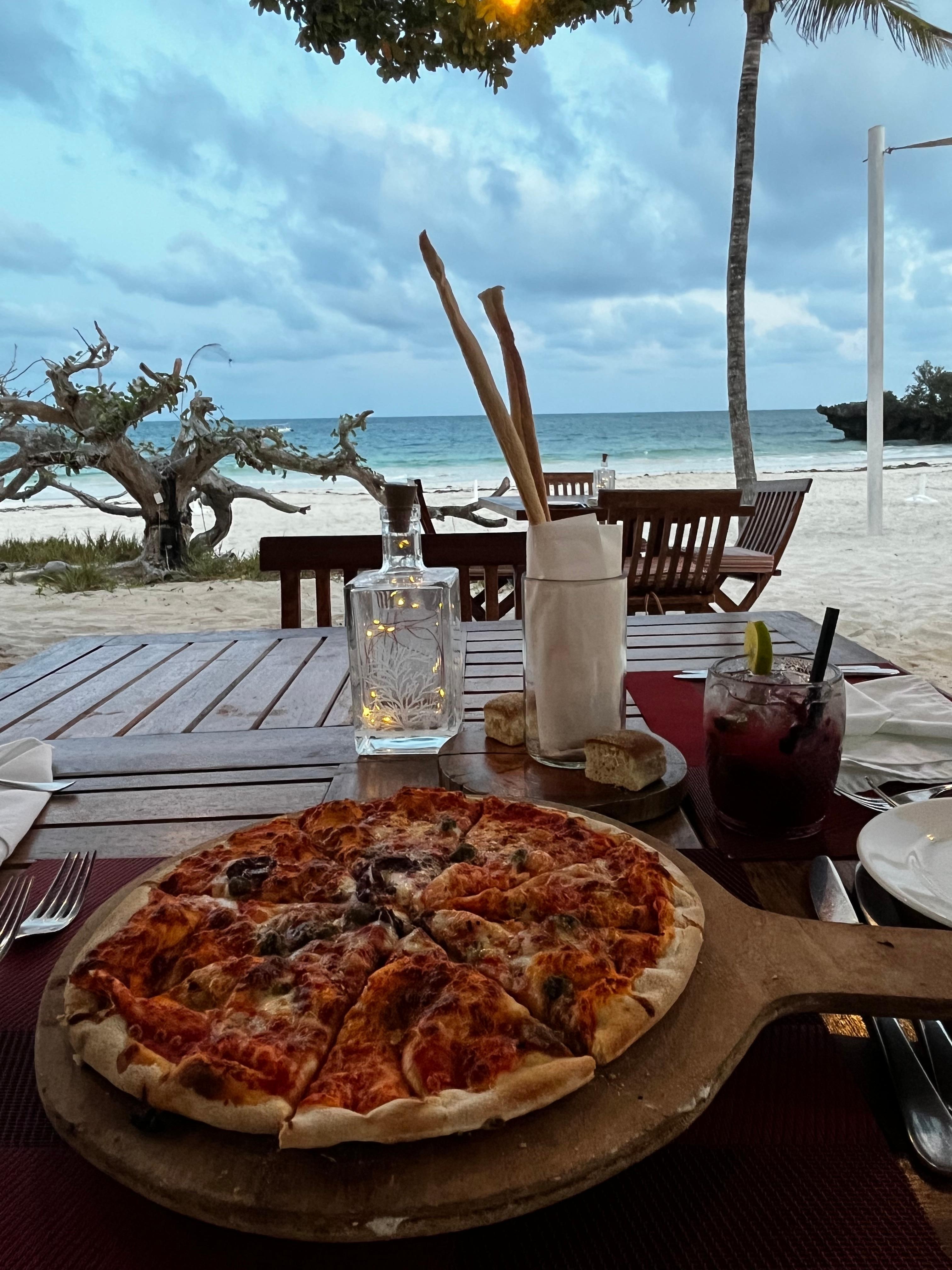 Dinner on the beach