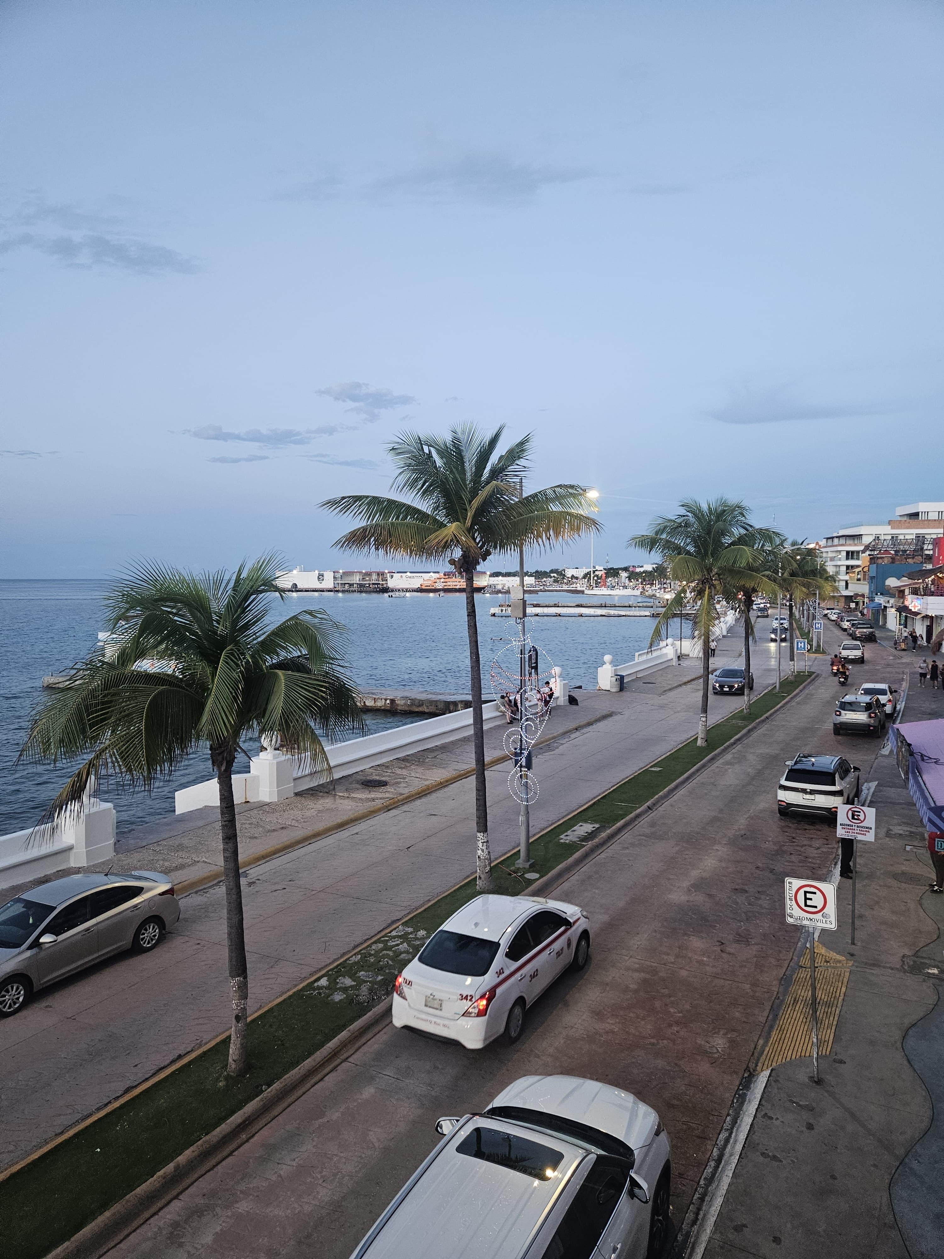 Christmas in Cozumel as seen from the balcony