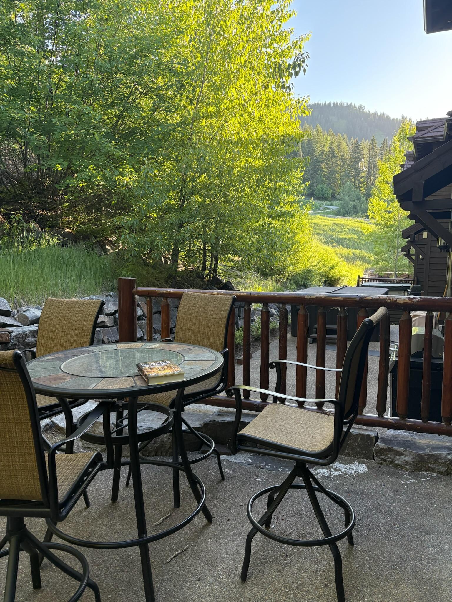 View from the hot tub