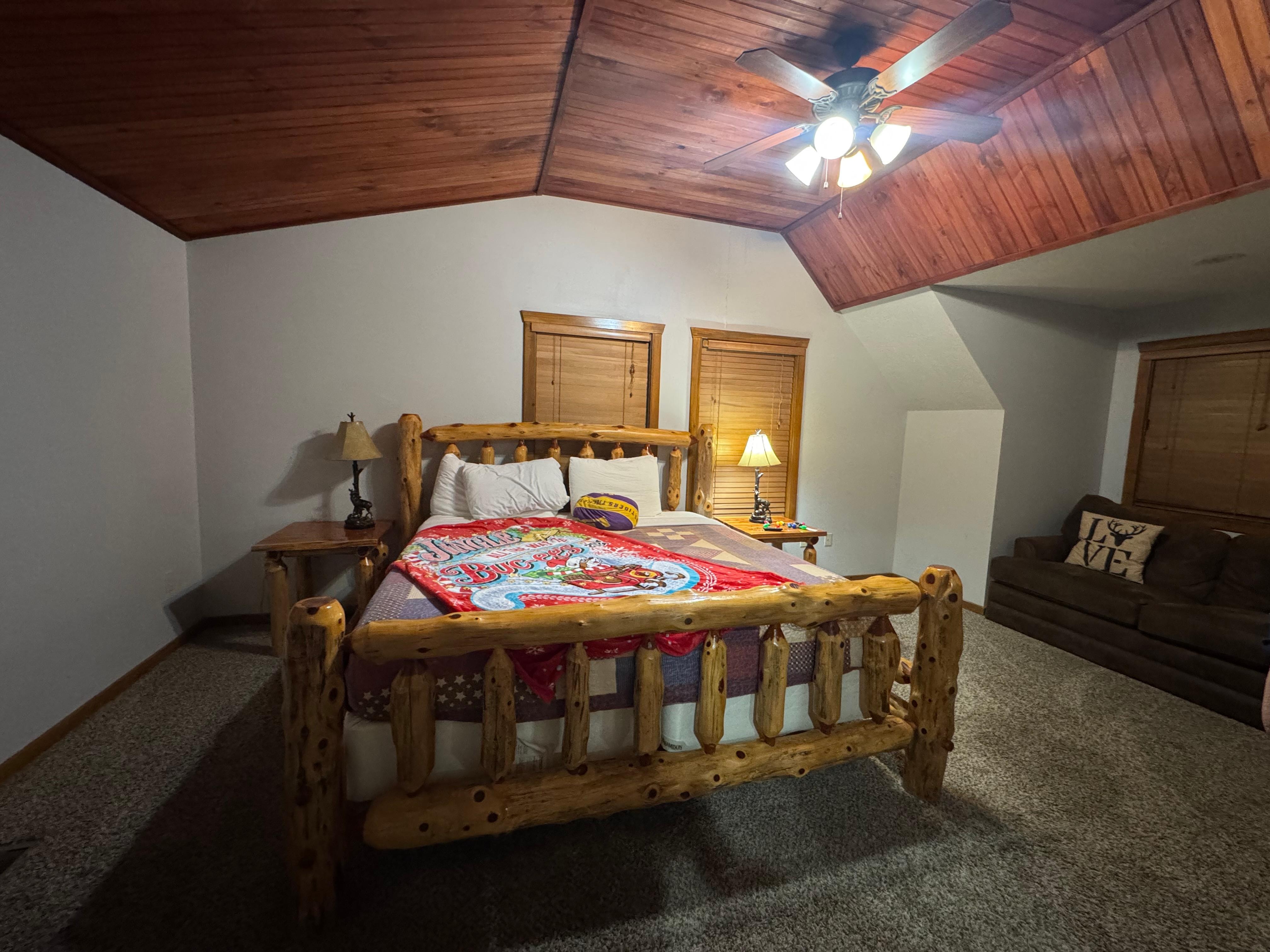 One of two upstairs king bedrooms. 