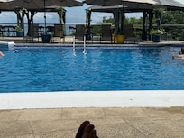 Pool- not large but lovely and rarely crowded