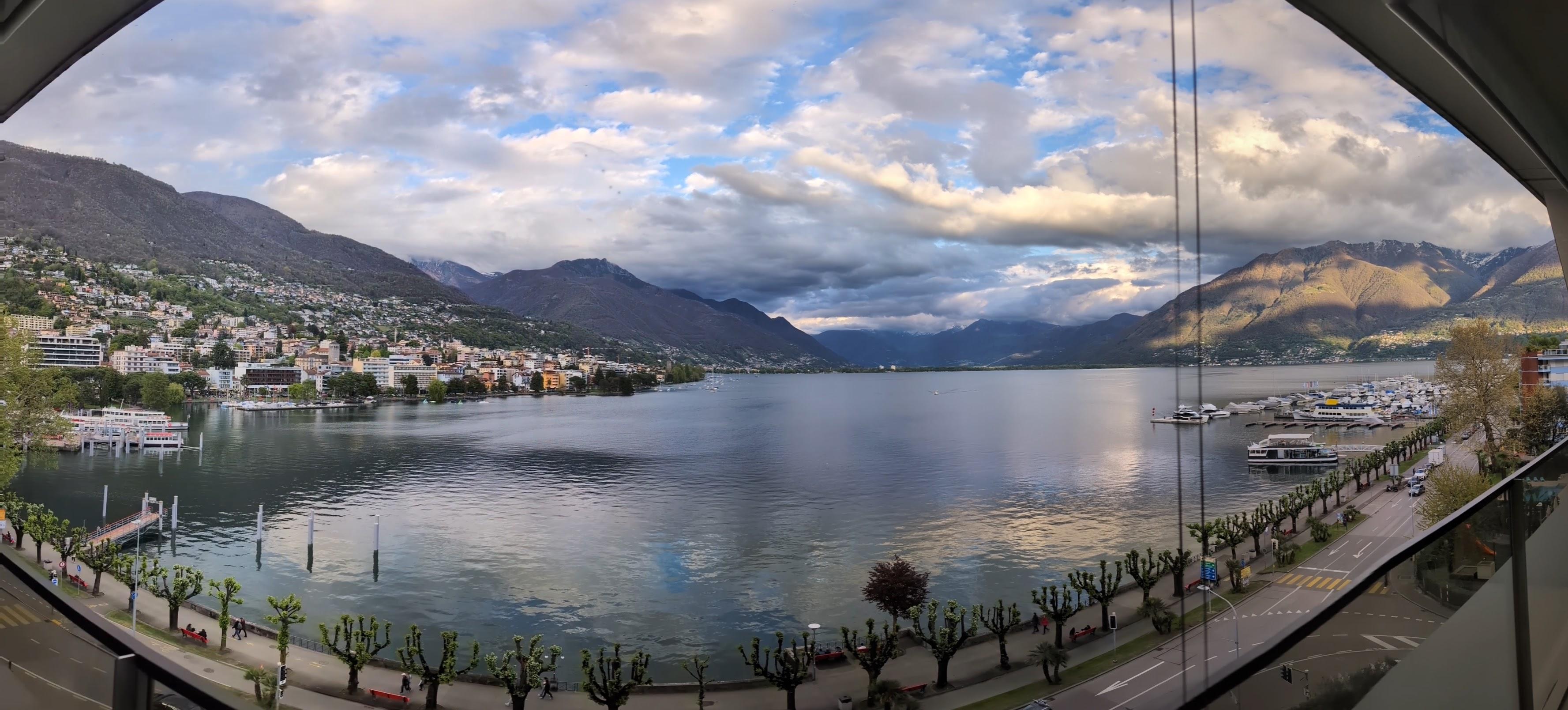 Panoramic view from main balcony (bedrooms also have rear facing balcony)