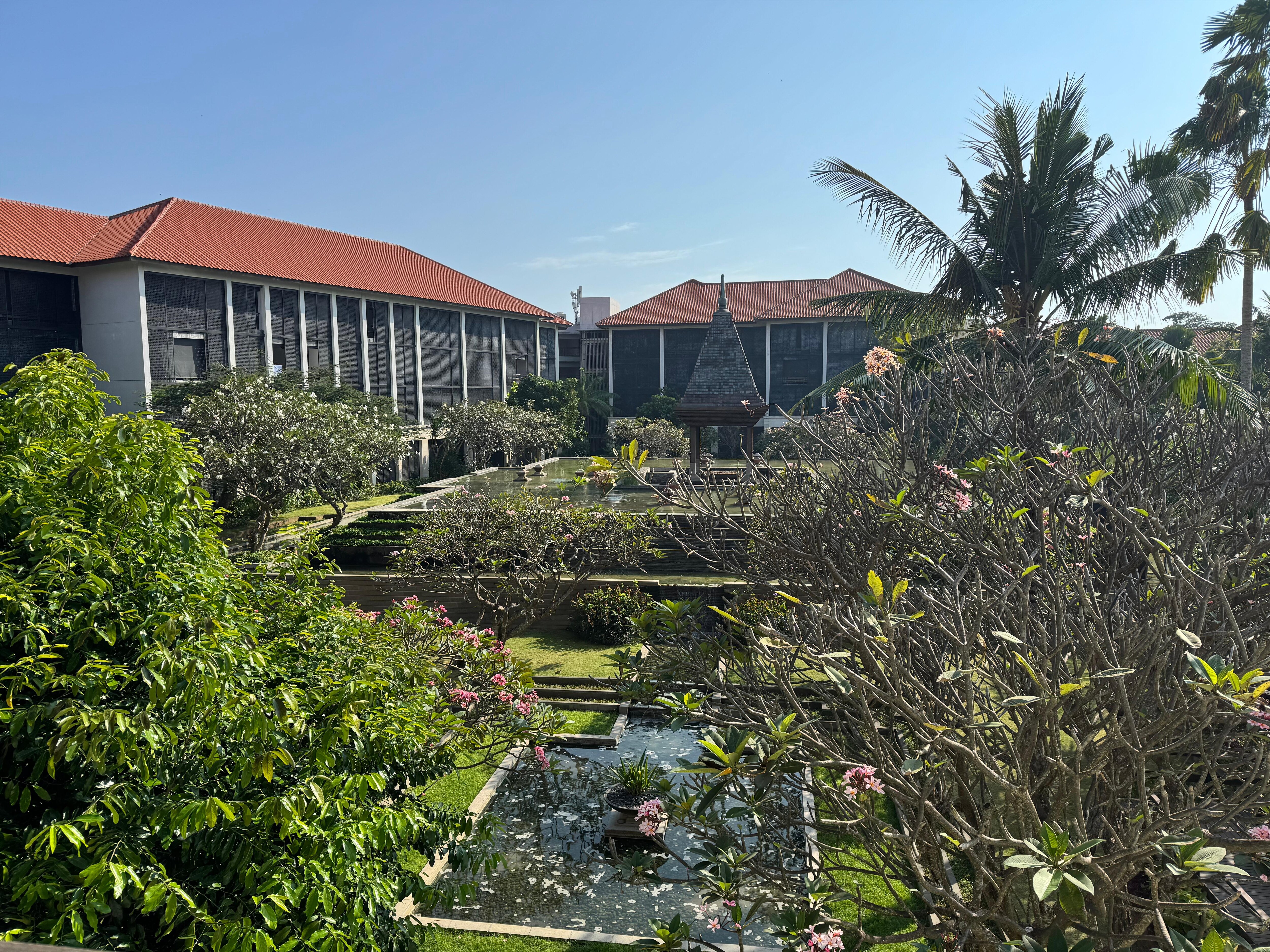 View of hotel and magnificent gardens