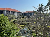 View of hotel and magnificent gardens