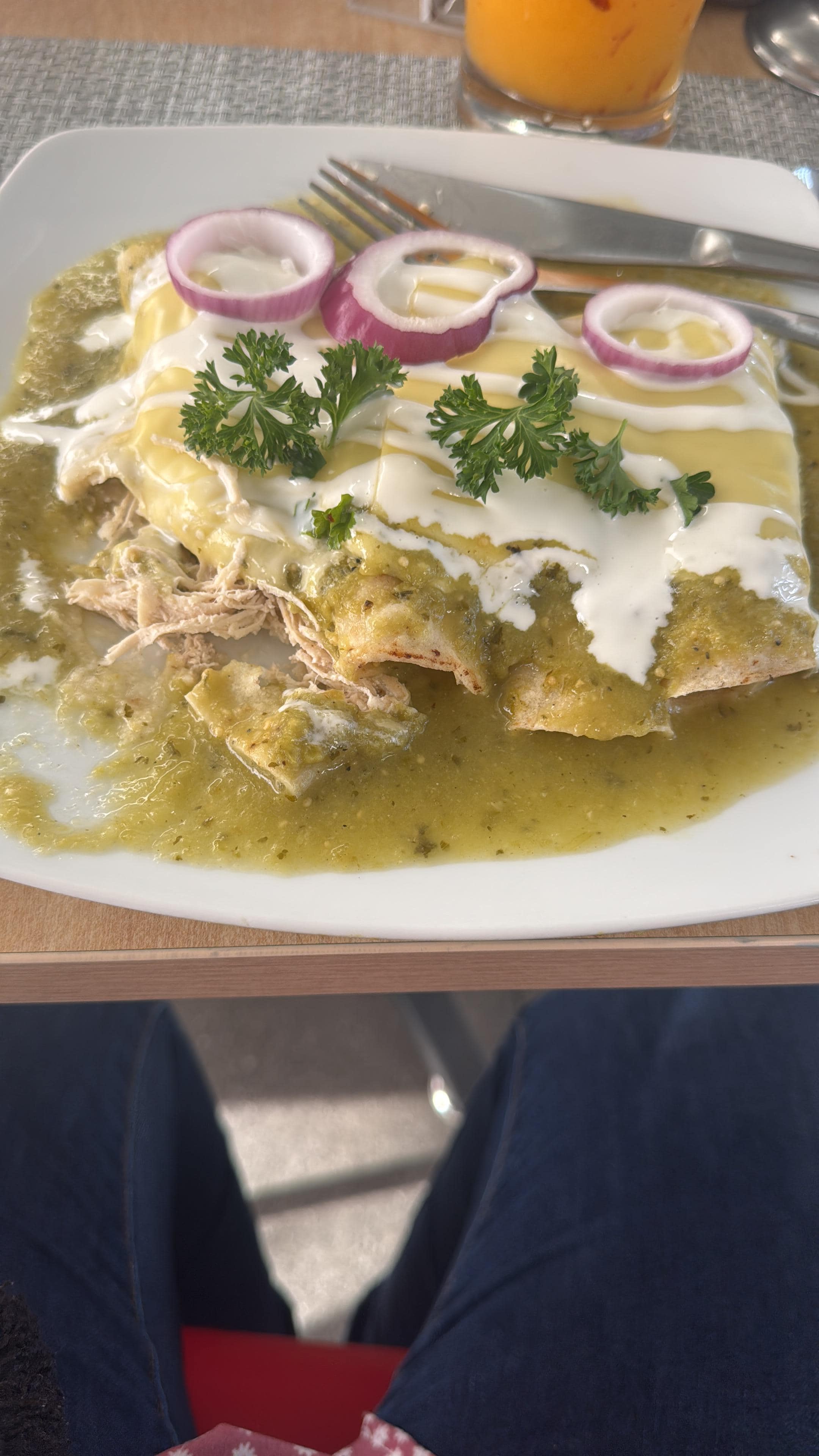 Lunch enchiladas